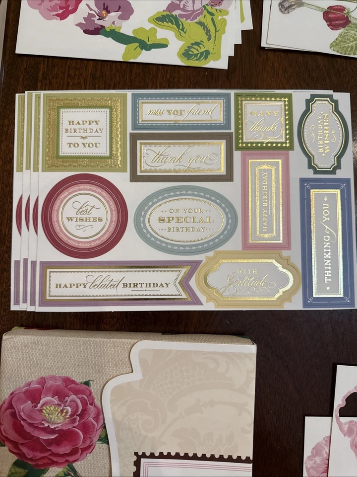 Anna Griffin Pocket Embellishment Diecuts 288 PCS Floral Pattern - 21 - Image 2 of 4