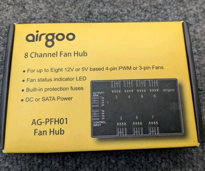 Airgoo AG-PFH01 8 Channel PWM Fan Hub SATA Power PC Case Fan Controller