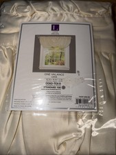 Lush Decor Lucia Window Valance - Single Panel, Neutral, NWT