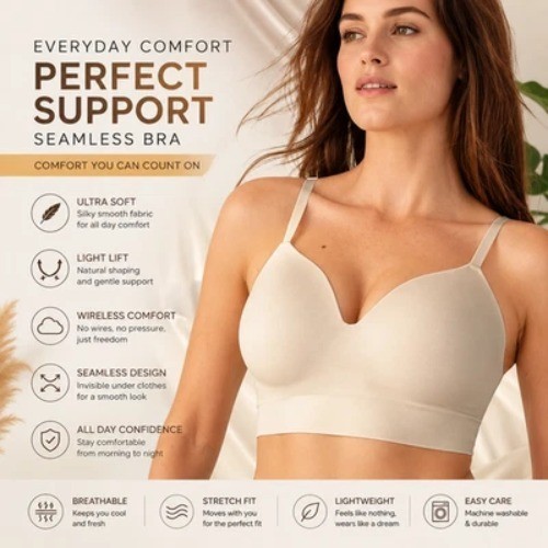 Shapermint Truekind Supportive Comfort Wireless Shaping Bra Women's