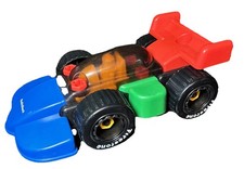 Radio Shack RACE CAR WORKSHOP preschool 12-in plastic Indy Car vintage NO Tools