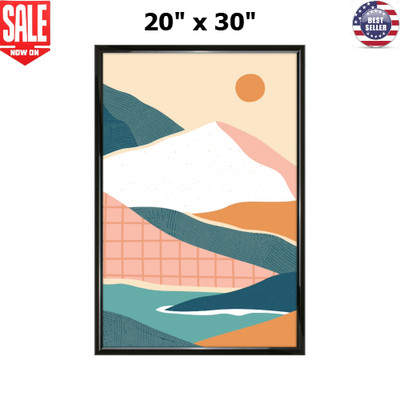 20x30 Rounded Black Poster Picture Frame Durable Sleek Protective Front NEW
