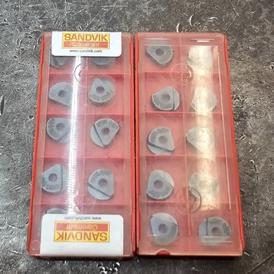 Qty 10 Sandvik RA216F-1330E-L RA216F-13 30 E-L P10A Ball Nose Carbide Inserts