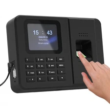 Time Clocks for Employees Small Business, Fingerprint + PIN, Biometric Clock ...
