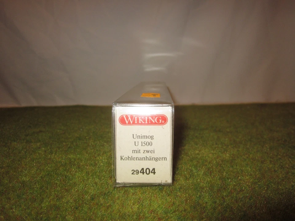 Wiking 1:87 404 Kohlenlastzug Unimog U 1700 mit 2 Anhänger neuwertig in OVP - Bild 3 von 3