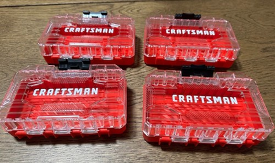 #ad Craftsman Small Stackable Plastic Storage Cases 4 Pack 6quot;L x 3.5quot;W x 1.75quot;H $32.00