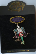 Disney Auctions Little Mermaid Ursula and Ariel Villains Spinner LE 100 Pin HTF