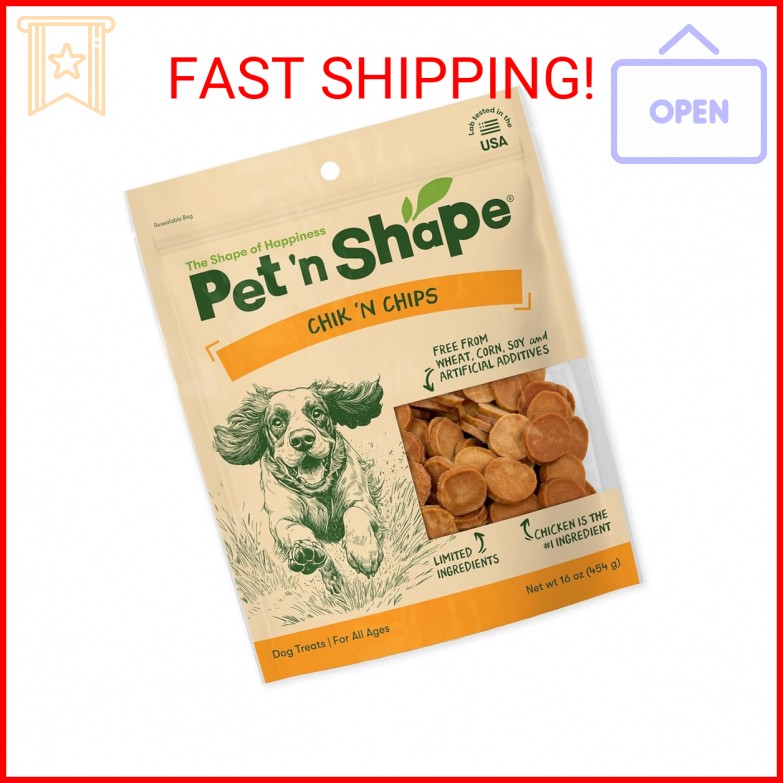 Pet 'n Shape Chik 'n Chips Jerky Dog Treats - 1 Pound