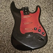 Complete guitar body with pickups installed