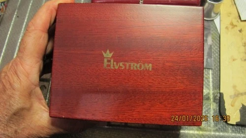 elvstrom watches mahogany box