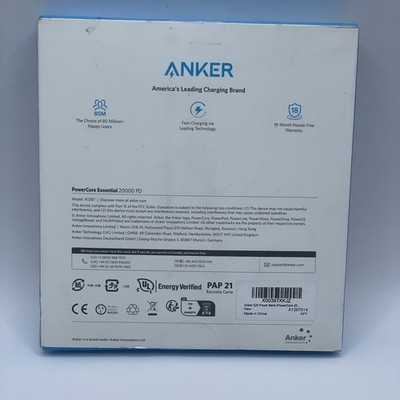 Anker 525 Series 5 Portable Charger USB-C Power Bank 20000 A1287 New
