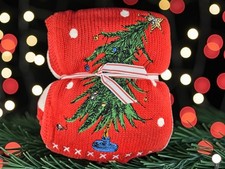New Pottery Barn Kids Dr. Seuss's The Grinch Holiday Heirloom Baby Blanket 30x40