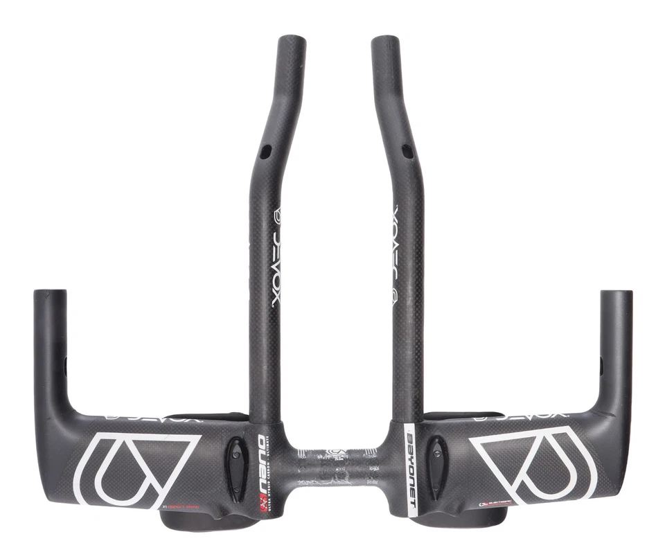Manillar Felt Devox Bayoneta TT Bicicleta Carbono Aero 26mm x 39cm Race Tri Road Foto 3 de 4