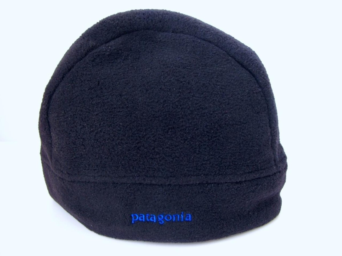 90s patagonia ニット帽 ビンテージ90's○Patagoniaキッズツートーンフリースキャップ