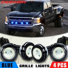 4pcs Blue Led Front Grille Running Lights For 2010-2015 Svt 2017-up Raptor 4pcs Blue Led Front Grille Running Lights For 2010-2015 Svt 2017-up Raptor