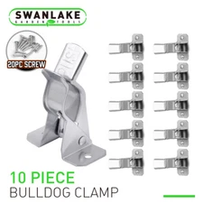 10 Pcs Metal Gaint Spring Grip Clamp Tool Hanger Brooms and Mops Wall Orgainzer