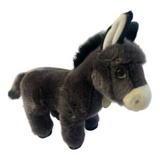 Aurora Miyoni Tots Donkey Foal Baby Plush Stuffed Animal Realistic 10"