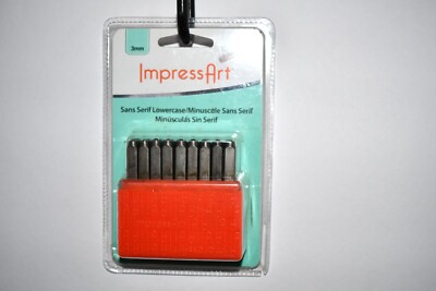 ImpressArt Set of Embossed Stamps, 3mm, Minuscule, 27 Pieces, NWT