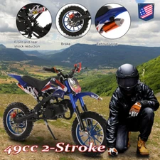 49CC Mini Trail Dirt Bike 2-Stroke Gas Powered Dirt Off Road for Kids & Teens