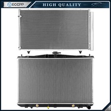 Aluminum Radiator & Condenser Cooling Kit For 2011 2012 2013-2015 Toyota Sienna