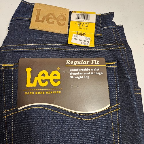 LEE Herren Jeans Brandneu 32x34 Regular Fit Straight Leg Stretch - Bild 3 von 5