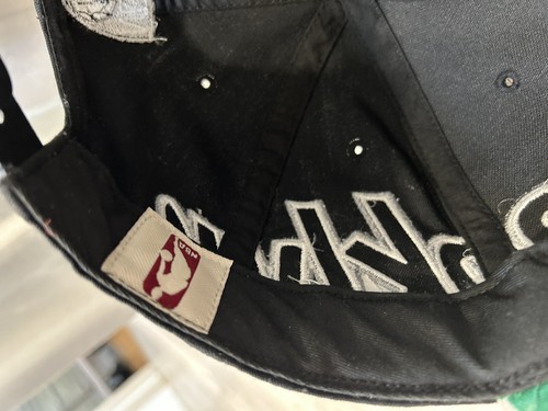 Brooklyn NETS `47 Marca Limpieza Gorra Ajustable SnapBack Gorra Blanco y Negro NBA - Imagen 10 de 11