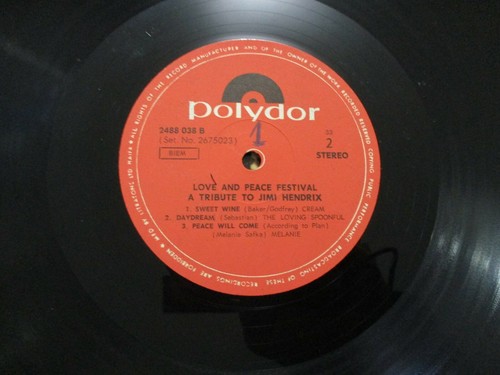 Woodstock festival,tribute to Jimi Hendrix,3 record set, Litratone,Israel, 1970 - Picture 6 of 10