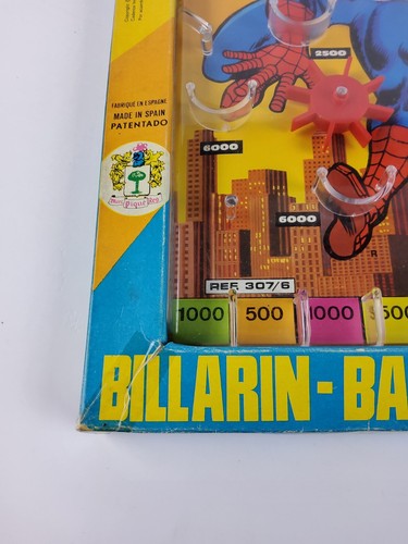 Vintage 1981 Spider-Man Bagatelle Pinball Game Marc Pique Reg Marvel NIB RARE - Picture 8 of 18