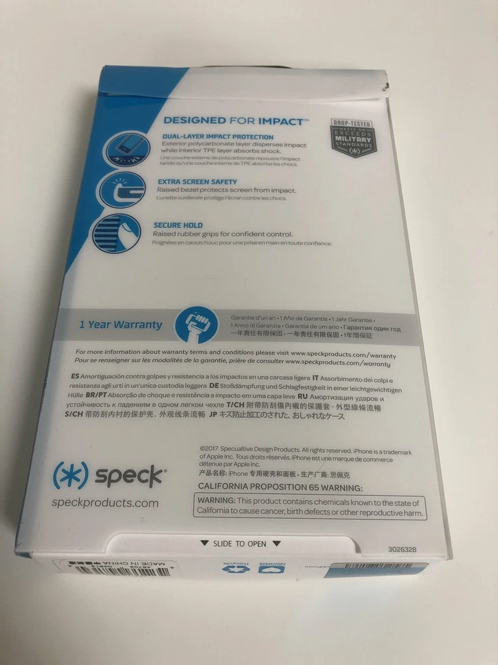Speck iPhone X Candyshell Grip No-Slip Grip Bezel Screen Protection Red/Black - Image 2 of 3