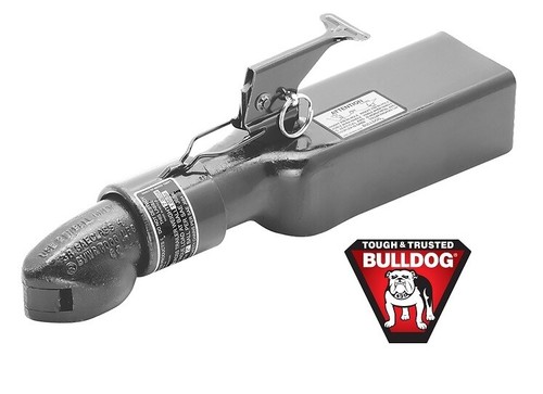 Bulldog Collar-Lok Trailer Coupler 2" Ball 7K 3" Channel Tongue High Profile