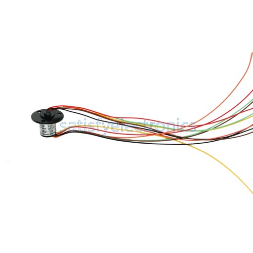12.5mm 300Rpm 6 Wires CIRCUITSx2A Capsule Slip Ring AC 240V F Monitor Robotic - Picture 4 of 5
