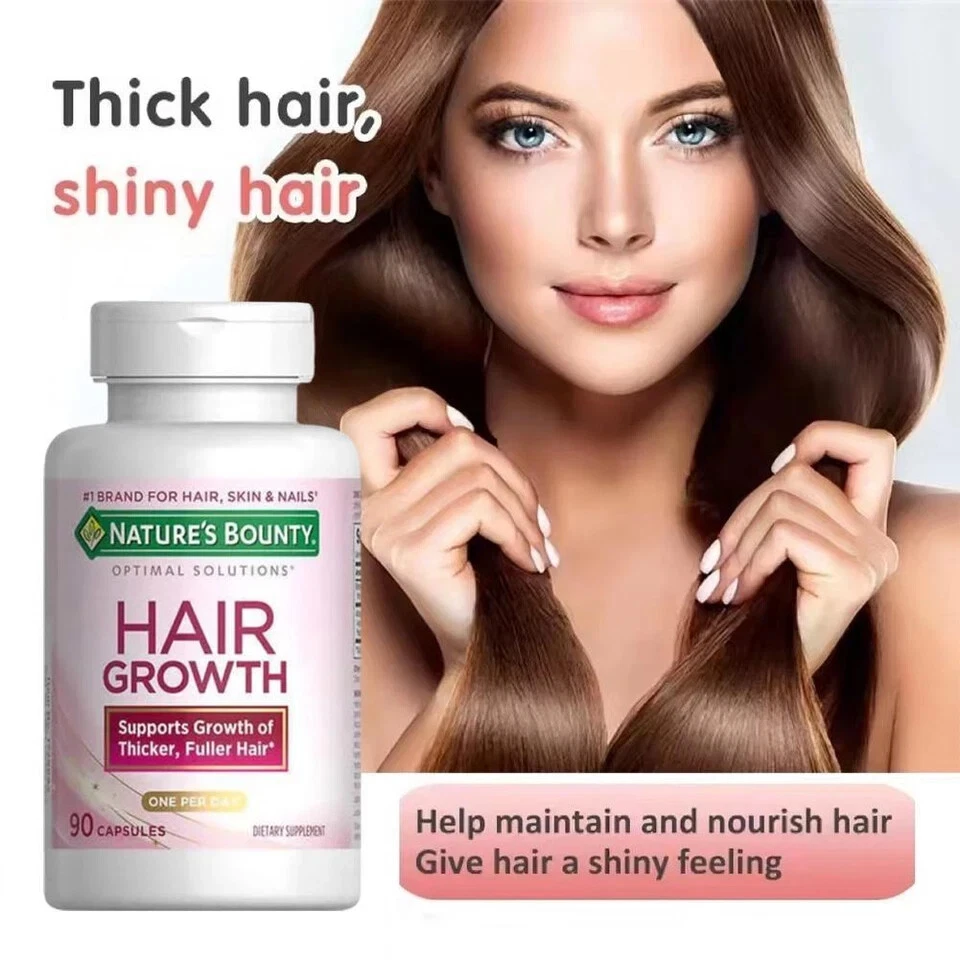 Natural Bounty Optimal Solutions Hair Growth Supplement – 90 Capsules - Image 3 of 4