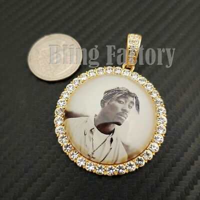 COLLANA CATENA Con CROCE E STRASS CIONDOLO RAP HIP HOP - Foto 2