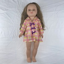 2013 Citi Toy My Life As Doll 18 Poseable Brown Hair Brown Eyes With Raincoat