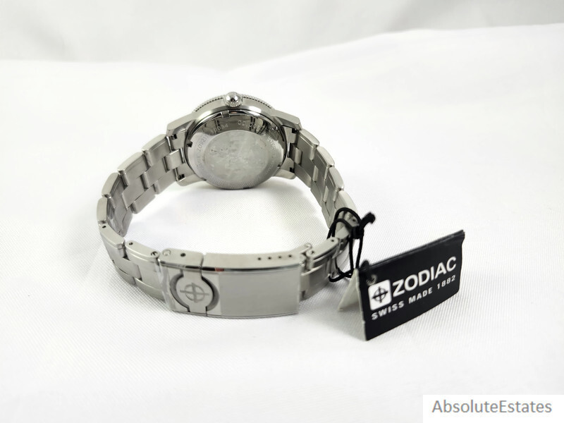 Zodiac Super Sea Wolf 53 Skin 40mm Silver Stainless Steel Case