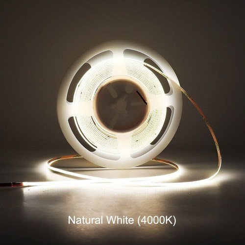 3mm Ultra thin COB LED Strip Light 12V/24V High Density Room Soft Flexible Tape - Picture 33 of 37