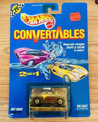 1990 Hot Wheels Convertables Hot Rods Engine Air Die Cast Color Changer VW Bug