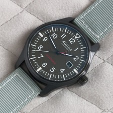 ALPINA Herrenuhr Quarz AL-240BG4FBS6 Startimer Pilot