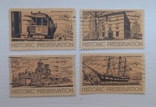 Set completo francobolli usati USA: 1971 conservazione storica