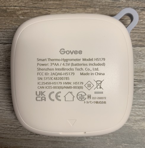 Govee WiFi Thermometer Hygrometer H5179, Smart Humidity Temperature Sensor - Picture 2 of 4