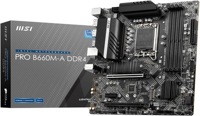MSI PRO B660M-A DDR4 Mainboard Intel Sockel 1700 Intel B660 USB 3.2 M.2 PCIe 4.0