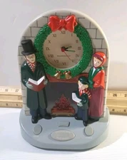 Vintage Christmas Soundesign Musical Lighted Clock Songs NO. 3125-A-A(2) Pre-own