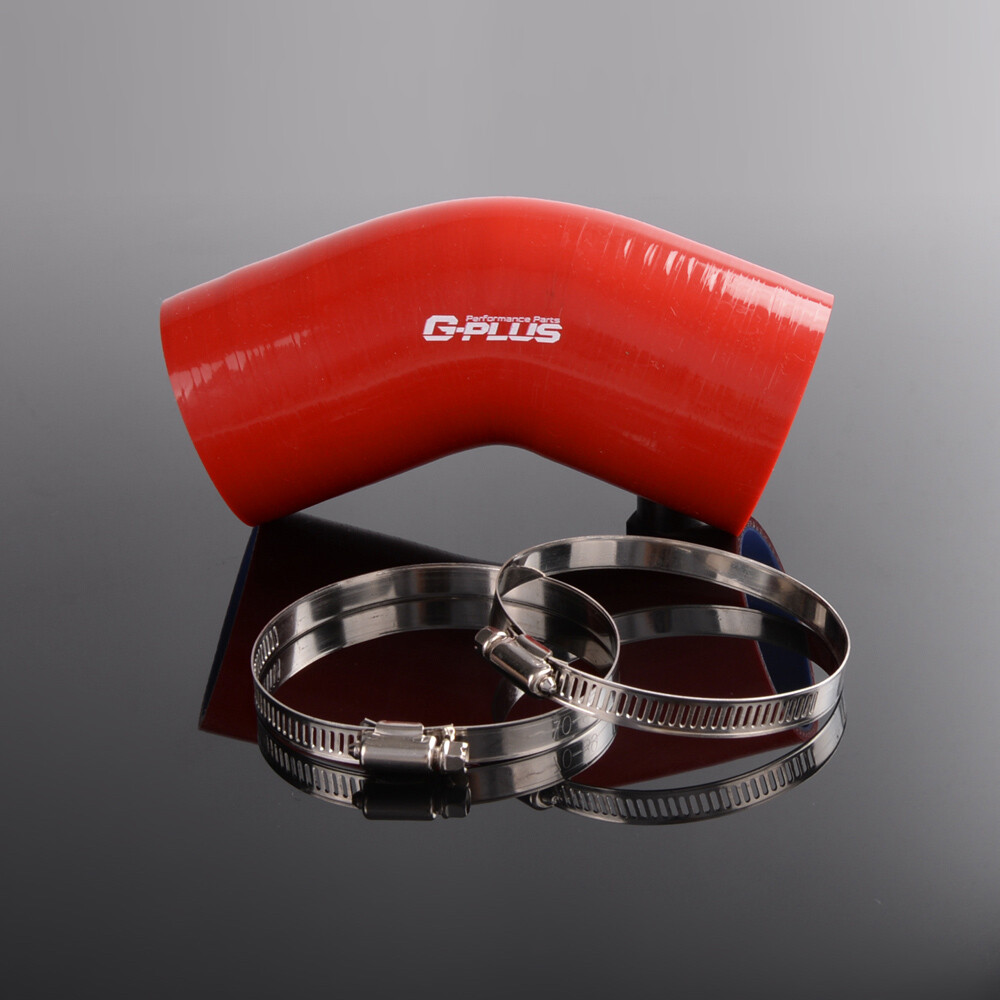 45-Degree Red Silicone Elbow Hose for Turbo Intercooler Coupler Reducer