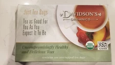 Black Tea Davidsons Organics English Breakfast Caffeine  (Open Box)  Exp 12/2026
