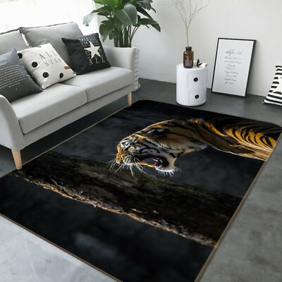 3D Tiger Kopf A105 Tier Spiel Rutschfest Matte Elegant Foto Teppich Wendy
