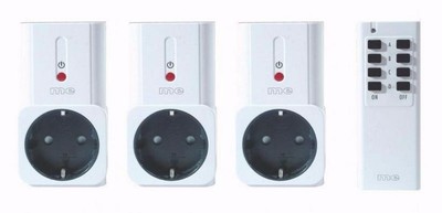 m-e FLS-100 Funk-Lichtschalter-System, 3er Set