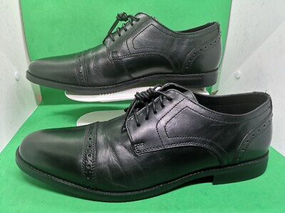 Rockport Charlesroad Cap Toe Black Leather Oxfords, Men\'s Size 13 M MSRP $115 Rockport Charles Road Cap Toe Oxford - Men's Dress Shoe  main image 2
