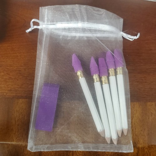 Mini Pencil Set of 5 + JUMBO Eraser - School Supplies, Gift, Party Favors, Art - Picture 11 of 13