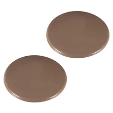 2pack 80mm Wall Protectors Self Adhesive Door Stopper Silicone Stop Brown