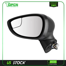 Driver Side Door Mirror For 2014-2016 Ford Fiesta Power Signal Lamp Blind Spot